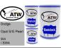 Preview: Dodge, Opal S/G Pearl, W4 / SW4: 500ml Lackdose + 500ml Klarlack + 250ml Härter - Set, von ATW Autoteile West.